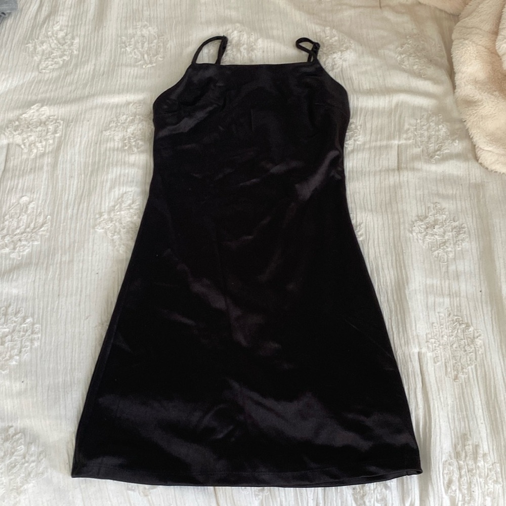 altard state black mini dress